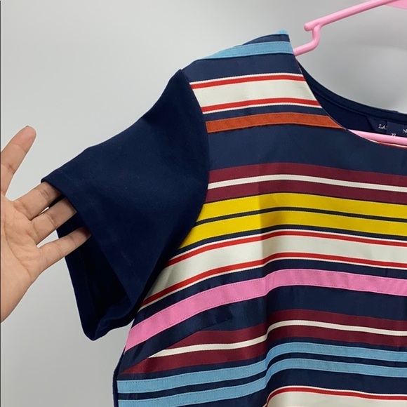Land’s End colorful striped blouse - Picture 2 of 5